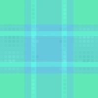 Blue textile fabric background, simple plaid seamless check. Free pattern texture tartan vector in mint and cyan colors.