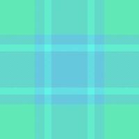 Blue textile fabric background, simple plaid seamless check. Free pattern texture tartan vector in mint and cyan colors.