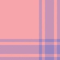 Plaid check pattern in pink. Seamless fabric texture. Tartan textile print. vector