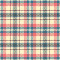 Serene fabric plaid texture, pano vector seamless tartan. Detailed pattern background check textile in light and red colors.