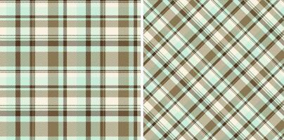 Check pattern vector of plaid background textile with a fabric seamless tartan texture. Set in winter colors in current fashion trend.