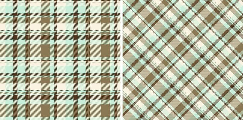 Check pattern vector of plaid background textile with a fabric seamless tartan texture. Set in winter colors in current fashion trend.