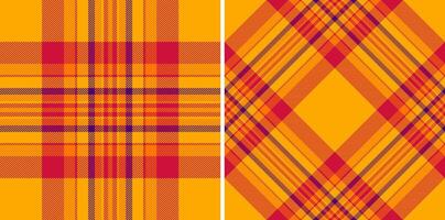 Check fabric texture of plaid vector background with a tartan seamless pattern textile.