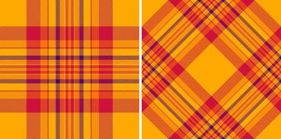 Check fabric texture of plaid vector background with a tartan seamless pattern textile.