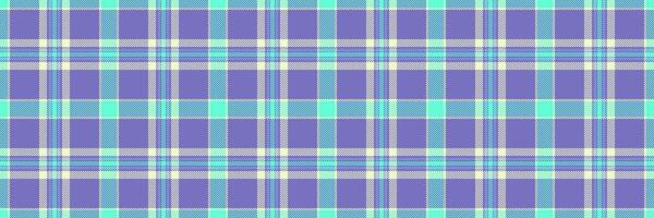 Pretty check tartan texture, network textile pattern vector. Formal plaid seamless fabric background in indigo and light colors. vector