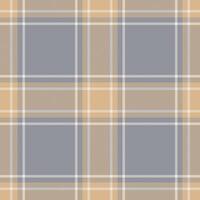 Plaid seamless pattern. Check fabric texture. Vector textile print.