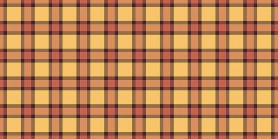 Canvas vector background tartan, bandanna plaid texture textile. Styling pattern check fabric seamless in amber and dark colors.