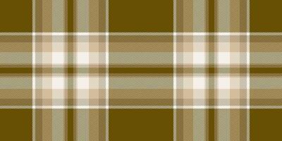 Idea pattern fabric vector, scenery texture check plaid. Cell textile tartan seamless background in yellow and linen colors. vector