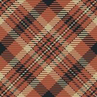 Seamless pattern of scottish tartan plaid. Repeatable background with check fabric texture. Vector backdrop striped textile print.