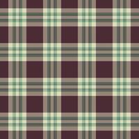 Plaid check pattern of background seamless vector with a textile fabric texture tartan.