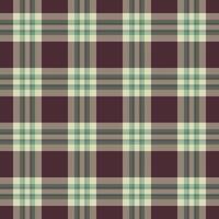 Plaid check pattern of background seamless vector with a textile fabric texture tartan.