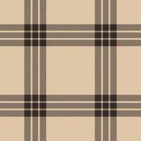 Plaid seamless pattern. Check fabric texture. Vector textile print.