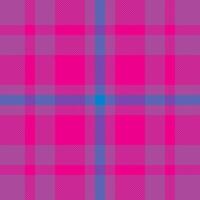 Plaid check pattern. Seamless fabric texture. Tartan textile print. vector