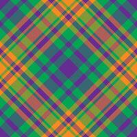Plaid pattern vector. Check fabric texture. Seamless textile design for clothes, paper print. vector