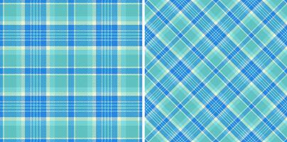 Check pattern vector of background tartan texture with a seamless plaid textile fabric. Set in sky colors. Neutral color palette.