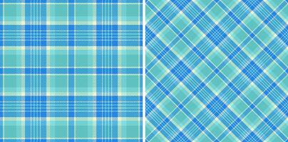 Check pattern vector of background tartan texture with a seamless plaid textile fabric. Set in sky colors. Neutral color palette.