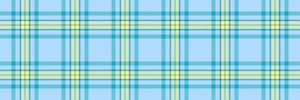 Valentine fabric pattern plaid, canadian background texture vector. Real check seamless tartan textile in cyan and yellow colors. vector