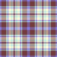 Swatch fabric textile tartan, suit vector background seamless. Checker plaid pattern check texture in light and violet colors.