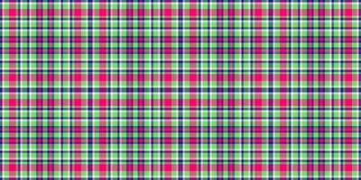 Swatch texture plaid textile, foot seamless vector check. Woven pattern background fabric tartan in green and blue colors.