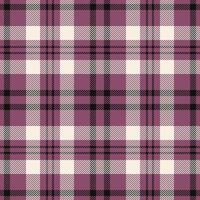 Plaid seamless pattern. Check fabric texture. Vector textile print.