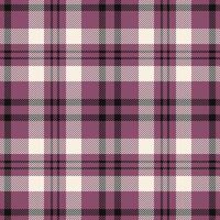 Plaid seamless pattern. Check fabric texture. Vector textile print.