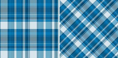 Textile seamless pattern of background fabric texture with a plaid check tartan vector. vector