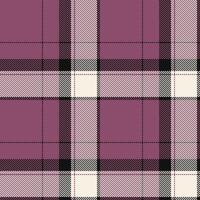 Plaid seamless pattern. Check fabric texture. Vector textile print.