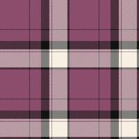 Plaid seamless pattern. Check fabric texture. Vector textile print.