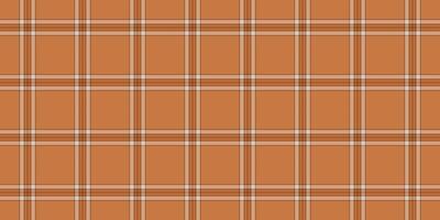 Father check textile plaid, customized seamless texture pattern. Popular tartan background fabric vector in orange and pastel colors.