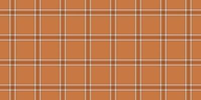 Father check textile plaid, customized seamless texture pattern. Popular tartan background fabric vector in orange and pastel colors.