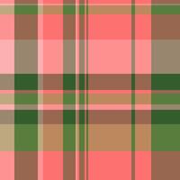 Hobby pattern texture background, repetition vector tartan textile. Male check plaid seamless fabric in red and orange colors.