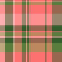 Hobby pattern texture background, repetition vector tartan textile. Male check plaid seamless fabric in red and orange colors.