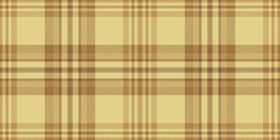 Napkin plaid check texture, vogue background textile pattern. Wide seamless fabric vector tartan in yellow and orange colors.