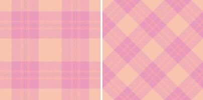 Tartan pattern textile of check plaid texture with a seamless background vector fabric.