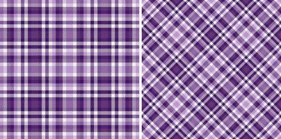 Background textile fabric of tartan check plaid with a vector seamless texture pattern.