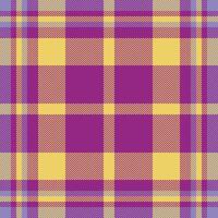 Plaid check pattern. Seamless fabric texture. Tartan textile print. vector