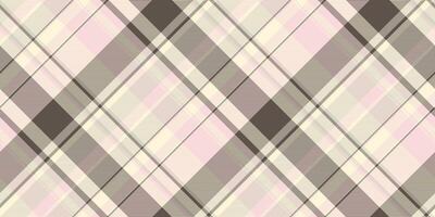 Hobby seamless texture check, border plaid fabric pattern. Goose foot background tartan vector textile in light and cornsilk colors.