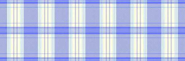 Poster vector check seamless, template fabric background plaid. American textile pattern tartan texture in blue and light yellow colors.