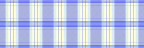 Poster vector check seamless, template fabric background plaid. American textile pattern tartan texture in blue and light yellow colors.