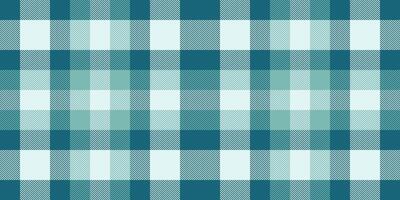 Doodle seamless check texture, aesthetic textile tartan fabric. Hotel pattern vector plaid background in cyan and light colors.