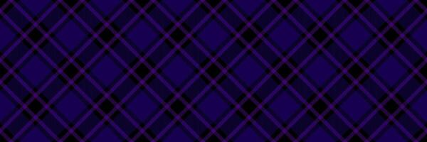 Cell background pattern seamless, anniversary vector tartan plaid. Flow textile fabric check texture in black and indigo colors.