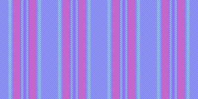 Drawing fabric seamless texture, classical stripe pattern vector. Back vertical textile background lines in indigo and blue colors. vector