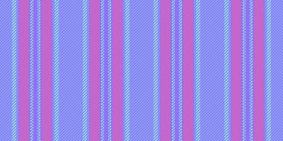 Drawing fabric seamless texture, classical stripe pattern vector. Back vertical textile background lines in indigo and blue colors. vector