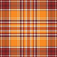 Fabric check pattern of vector background tartan with a seamless plaid textile texture.
