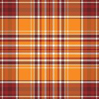 Fabric check pattern of vector background tartan with a seamless plaid textile texture.