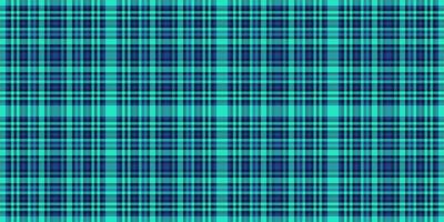 Straight check textile plaid, mixed background tartan fabric. Periodic pattern seamless vector texture in dark and teal colors.