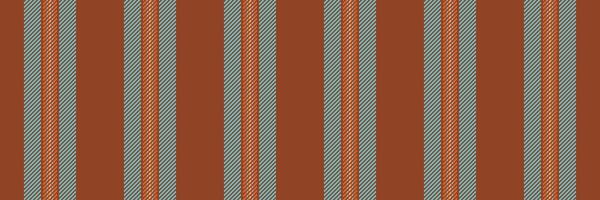 Page vertical seamless pattern, refresh texture fabric vector. Vogue stripe textile lines background in orange and cyan colors. vector