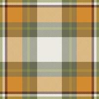 Plaid check pattern. Seamless fabric texture. Tartan textile print. vector