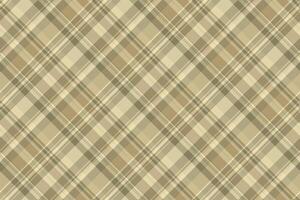 Tribal plaid tartan textile, new year texture background vector. Handmade check fabric seamless pattern in pastel and light colors. vector