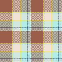 Plaid seamless pattern. Check fabric texture. Vector textile print.